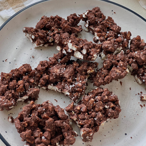 Chocolate rice cake bars - kizactivelife