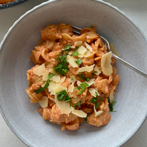 Creamy tofu pasta sauce - kizactivelife